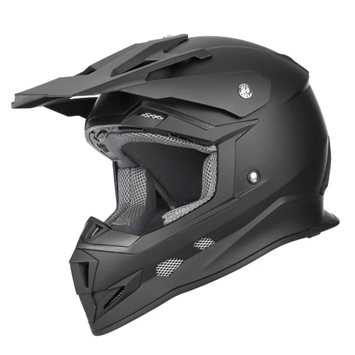 GLX GX23 Dirt Bike Off-Road Motocross ATV MX Motorcycle Full Face Helmet for Men Women, DOT Approved (Matte Black, Medium)