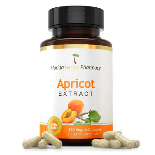 Florida Herbal Pharmacy, Apricot Supplement Capsules 10:1 (120 Capsules) 500 mg per Capsule, 1000 mg Serving (Pack of 1)