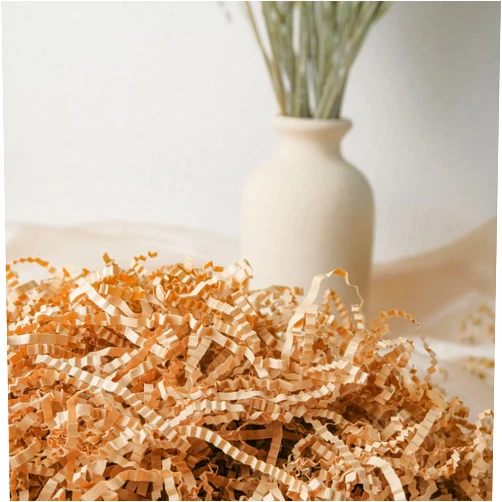 TCAIRG Crinkle Cut Paper Shred Filler (0.5 LB) for Gift Wrapping & Basket Filling - Kraft