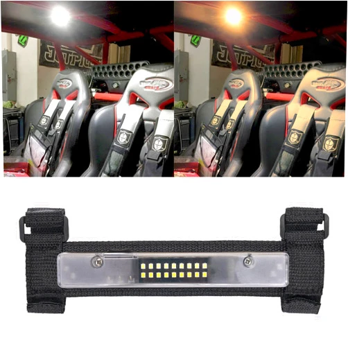 ANGU-OFFROAD UTV Interior Light LED Dome Light Universal Roll Bar Mount Interior LED Light Utility Roll Cage Light for UTV Polaris RZR Can Am Pioneer Talon Kawasaki ATV Golf Cart-White/Yellow