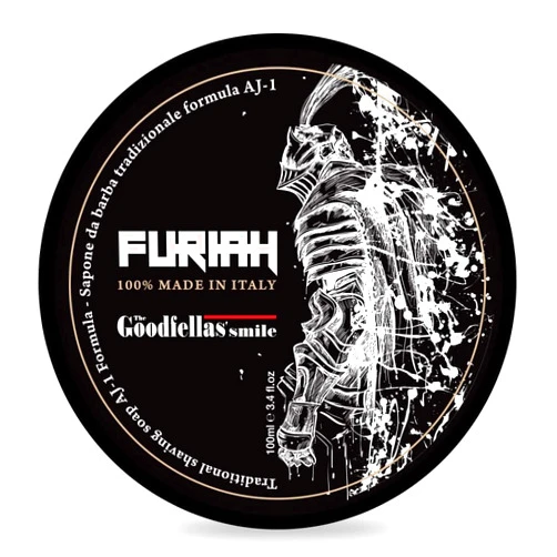 The Goodfellas' Smile, Luxury Shaving Soap, Formulated for Use with A Shaving Brush, Made in Italy (Furiah / Leather & Wood)
