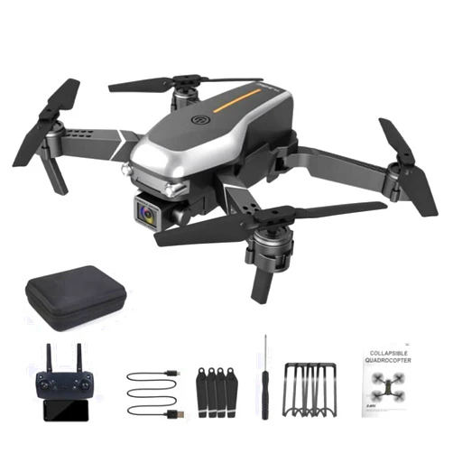 Generic Drone with Camera for Adults 4K Camera Drone 80M Drone FPV Drone 2.4G Dual Wide Angle Camera Drones WIFI Connectivity One Key Return Real-Time Phone Transmission Light Weight Drone Accessories Long Range Drones