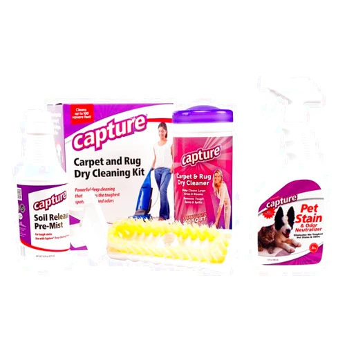 Capture Carpet Total Care Kit 100 Pet Stain & Odor Neutralizer (32 oz), Pet Stain Remover for Carpet, Rug, Couch, Car & Upholstery Bundle