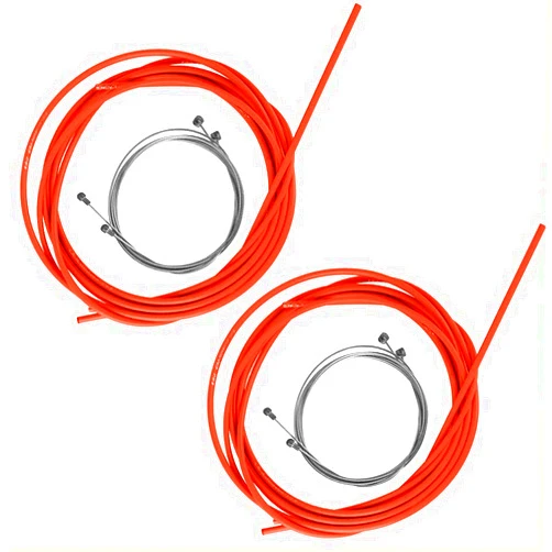 Keenso Bike Shifter Cables, Bike Brake Shifter Cable Housing Set Brake Line Tube Kits Cycling Accessories