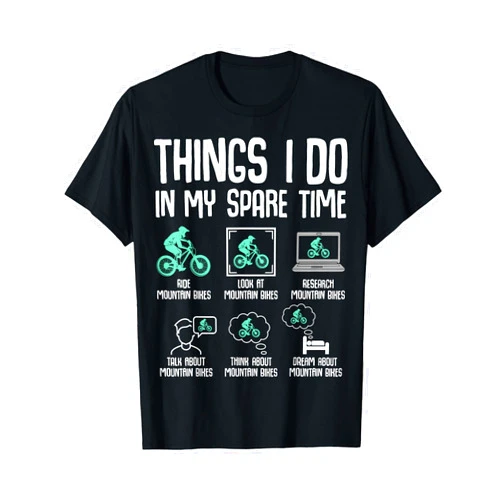 Cool Downhill & Mountain Bike Apparel Gift Ideas Things I Do In My Spare Time Mountain Bike MTB Bicycle Kids T-Shirt