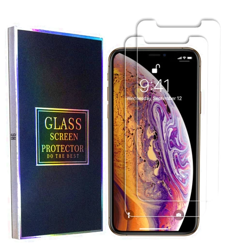 MAKABAKA OWRORA For iPhone 11 Screen Protector 2.5D Edge Tempered Glass Film Premium HD Anti Scratch 9H Hardness Retail Package for iPhone 11/iPhone XR 6.1“-2 Pack