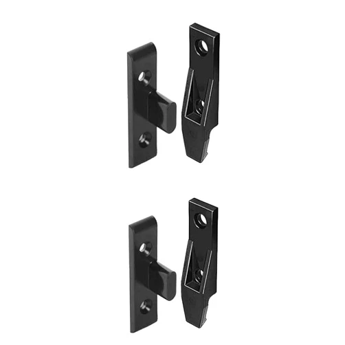 Hafele Keku Suspension Fittings Black (2 Sets)
