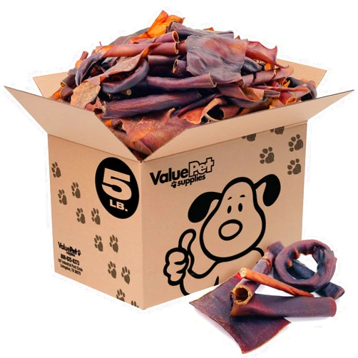 ValueBull USA Collagen Variety Mix, Beef Chews for Dogs, Smoked, Fun Shapes, 5 Pounds Bulk Pack - Natural & Safe, Single Ingredient, Rawhide-Free, Long Lasting, Healthy for HIPS, Joints, Skin & Coat