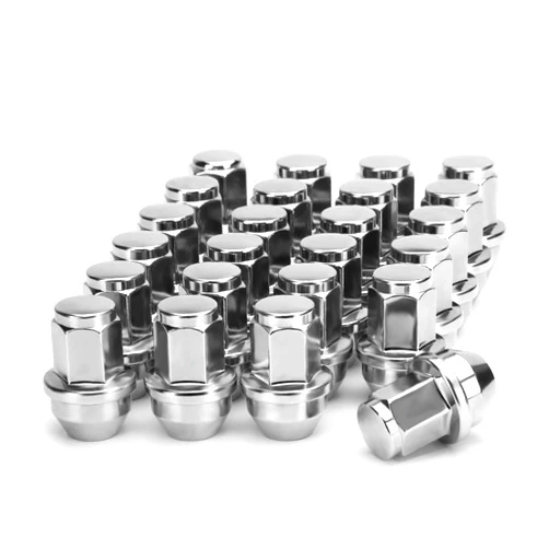 Glorider F150 Lug Nuts, One Piece 14x1.5 Lug Nuts Acorn Seat fit for 2015-2024 F150, 24pcs M14x1.5 Chrome OEM Factory Style Anti-Rust Lugnuts for 15-24 Ford F-150 Expedition Lincoln MKX Stock Wheels