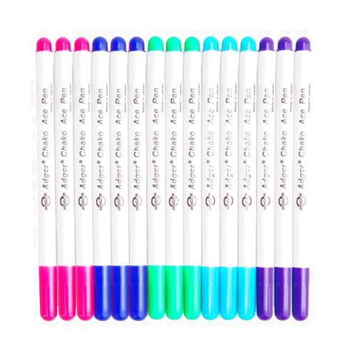 YsesoAi 15-Count 5 Color Disappearing Erasable Ink Fabric Marker Pen for Tailor's Chalk Gel pens Sewing Tools (3Pcs Each Color)