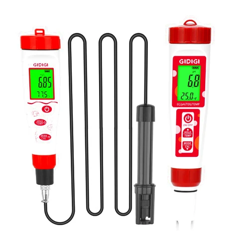 GIDIGI Digital Dissolved Oxygen Meter, GIDIGI Dissolved Oxygen Tester with ATC, DO Meter with 9.84ft DO Probe Cable and Digital 4 in 1 TDS EC Temp pH and ppm Meter for Nutrients Water