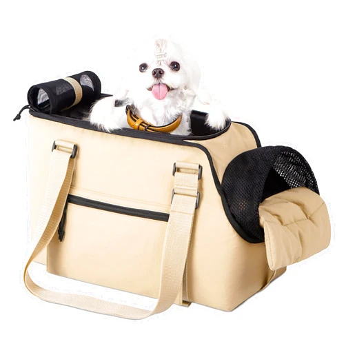 BurgeonNest Dog Purse Carrier for Small Dogs and Cats, Soft Sided Cozy Plush Pet Bag Carrier, 15.7