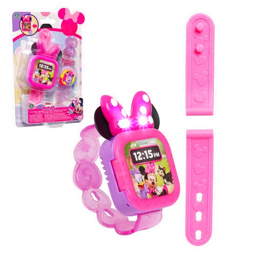 Disney Junior Minnie Mouse Play Smart Watch with Lights and Sounds, 3-pieces, Pretend Play, Kids Toys for Ages 3 Up by Just Play