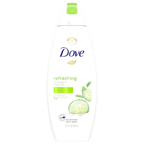 Dove go fresh Refreshing Body Wash Revitalizes and Refreshes Skin Cucumber and Green Tea Effectively Washes Away Bacteria While Nourishing Your Skin 12 oz