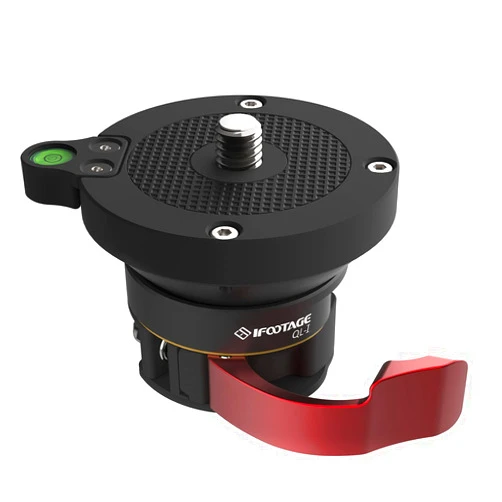 IFOOTAGE Tripod Leveling Base Aluminum Alloy Leveler Adjusting Plate Compatible with Canon,Nikon,and DSLR Cameras with 3/8