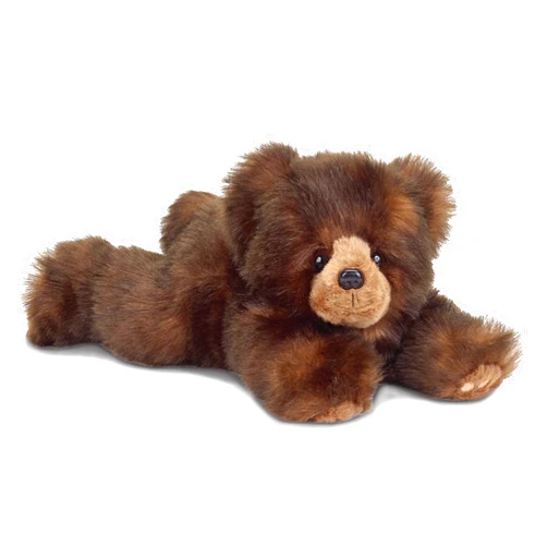 Bearington Collection Bearington Snuggly Ben Plush Stuffed Animal Brown Grizzly Bear, 14