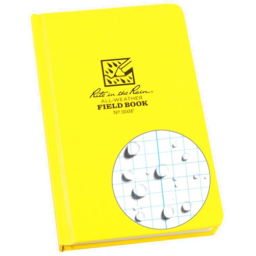 Rite in the Rain Weatherproof Hard Cover Notebook, 4.75