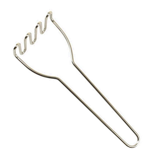 CybrTrayd R&M Mini Potato Masher, Stainless Steel