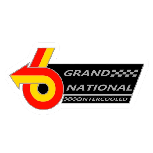 Rangerpolocon Stickers Grand National Intercooled Decal Car Decals 3x4 Inch (3 Pcs/pack)