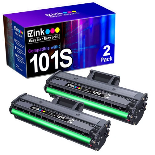 E-Z Ink Compatible Toner Cartridge Replacement for Samsung MLT-D101S D101S 101S MLTD101S to use with ML-2166W ML-2160 ML-2165 SCX-3405W ML-2165W SCX-3405FW SCX-3400 SCX-3401FH SF-760P (2 Black)