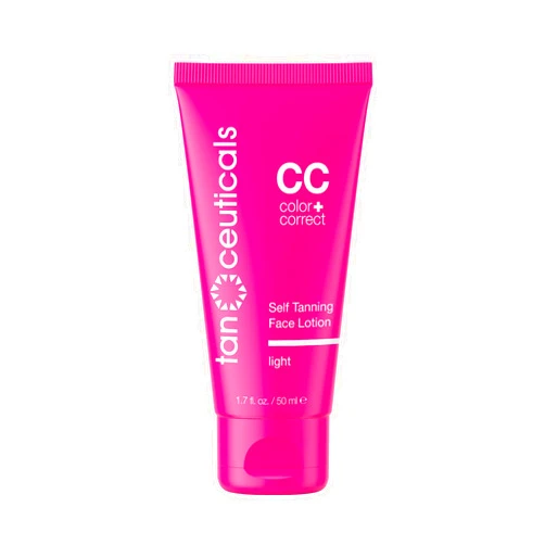 Tanceuticals Facial Self Tanner - Light Self Tanning Lotion for Face Gives Gradual, Long-Lasting Sunless Tan - Fresh Coconut Scent - Won’t Clog Pores or Cause Acne - Easy to Apply - 1.7 oz (Light)