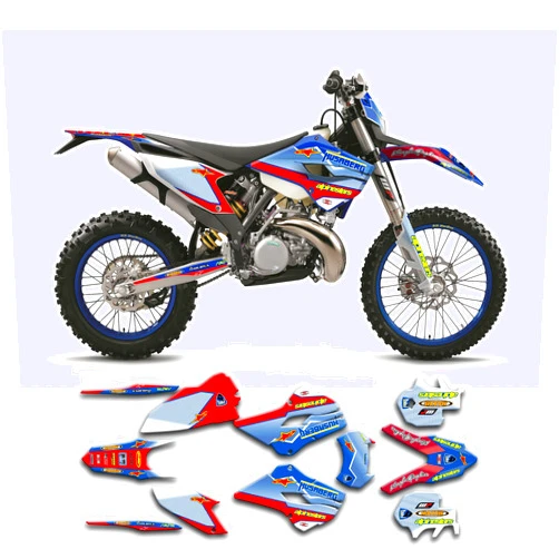 Kungfu Graphics Custom Decal Kit for Husaberg FE TE 125 250 300 350 450 501 2013 2014, HGFTE1314004-KO
