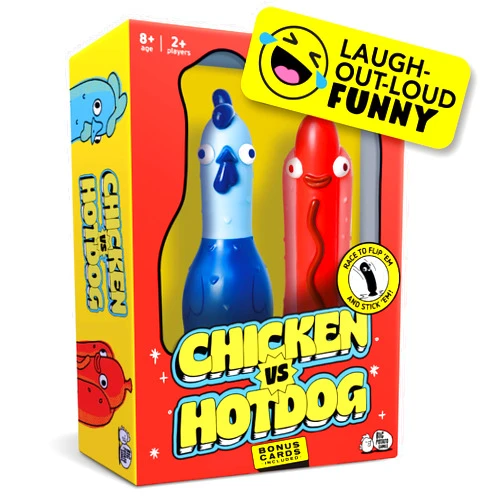 Big Potato Chicken vs Hotdog: The Ultimate Challenge Party Game for Flipping-Fun Families, Board Game for Game Nights