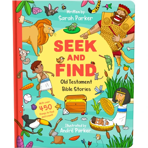 By Sarah Parker (Author), André Parker (Illustrator) Seek and Find: Old Testament Bible Stories: With over 450 things to find and count! (Fun interactive Christian book to gift kids ages 2-5)