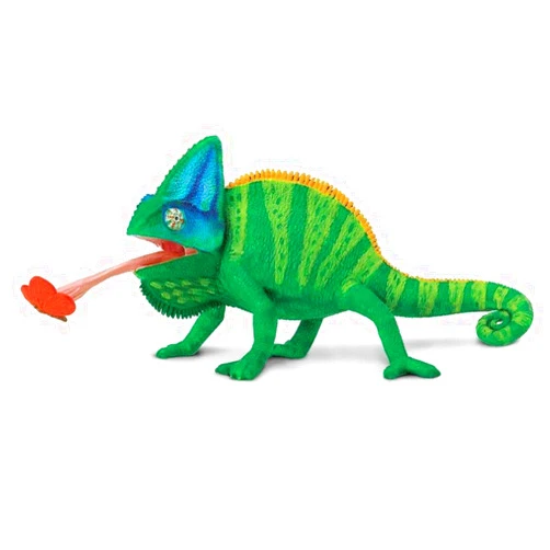 Safari Ltd. Veiled Chameleon Figurine - Detailed 9.25