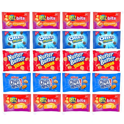 Veher Nabisco Cookies & Crackers, Variety Pack, 1 oz, 40 ct