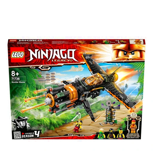 LEGO 71736 Ninjago The Multi-Missile Jet Airplane Toy with Prison and Ninja Kai Figure Collectible Gold for Boys and Girls Ages 8+