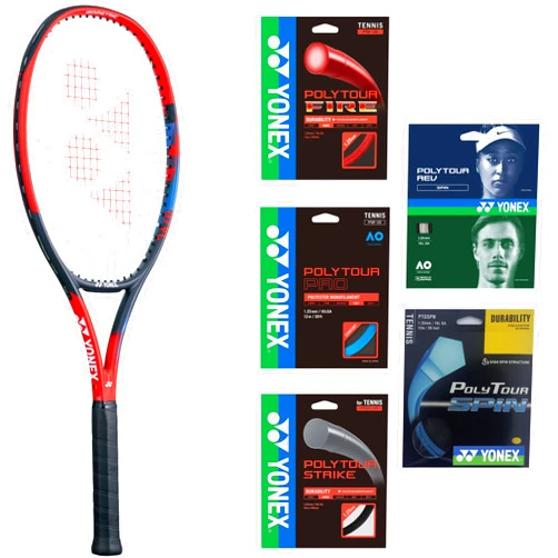 Do It Tennis Yonex VCore Ace 7th Gen Tennis Racquet (Scarlet) - Strung with Your Choice String