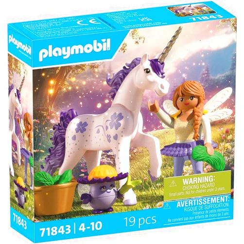 Playmobil Collectible Unicorn: Lucky Lavender with Fairy