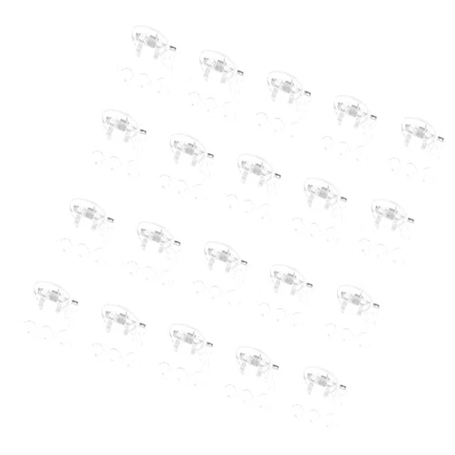 Jowxsx 50Pcs Plant Orchid Clips Flowers Support Clear Fixer for Garden Vine Stem Plants Climbing Clasp Transparent 6 Claws Orchid Clips Plastic Butterfly Plant Support Structures