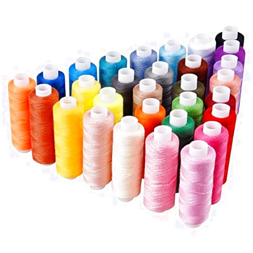 Candora Sewing Thread Assortment Coil 30 Color 250 Yards Each Polyester Thread Sewing Kit All Purpose Polyester Thread for Hand and Machine Sewing