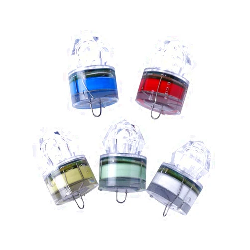 ZOUKFOX 5pcs Deep Sea Fishing Lures Kit LED Lighted Bait Flasher Saltwater Freshwater Bass Halibut Walleye Lures Attractant Offshore Universal Creative