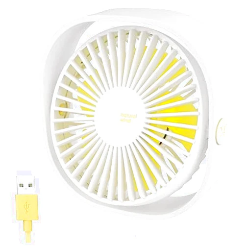 BSVI Small Desk Fan,Portable Personal Desktop Mini Fan 3 Speeds Cooling Table Fan Powered by USB for Home Office Bedroom Indoor Car Outdoor Travel