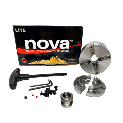 Nova Bundle - 2 items - NOVA 23264 Supernova 2 (SUPERNOVA2) Lite Woodlathe Chuck with 2