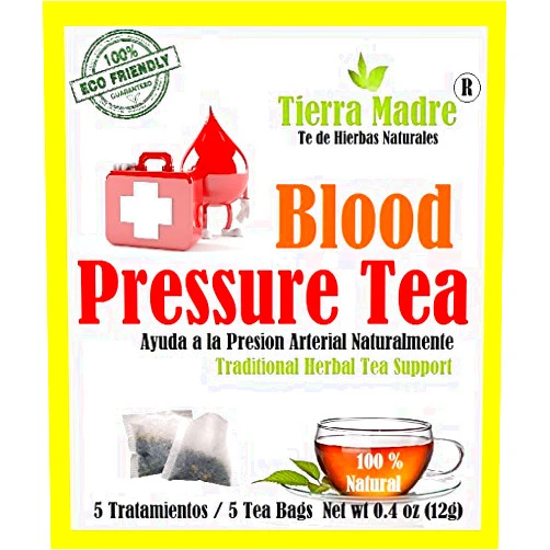 Tierra Madre Blood Presure Tea Tradiconal Herbal Support - 10 Pack - 5 tea bags / 0.2 Ounces (50 tea bags)