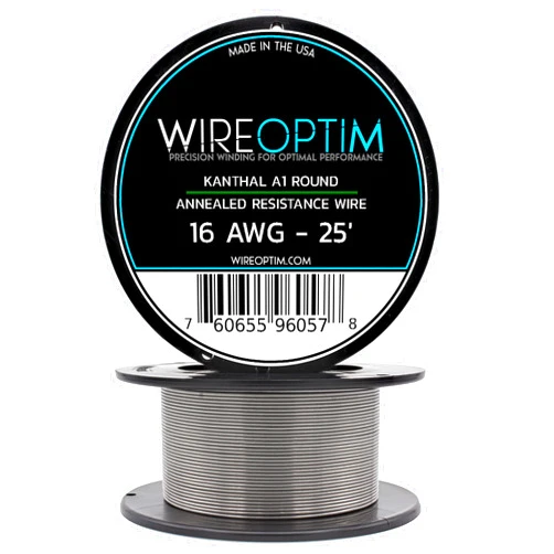 WIREOPTIM 16 AWG - Kanthal A1 Resistance Wire - 25 Feet