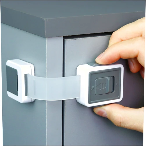 Wappa Baby New Version Child Safety Locks 4-Pack. Baby Proof Cabinets, Drawers with Easy Adjustable Strap Length, Double Lock Option, Easier Latch for Adults to Open. Secure Oven, Refrigerator, Toilet, Doors