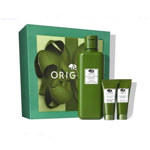 Origins Marvelous Mega-Mushroom Trio To Soothe & Strengthen - Treatment Lotion - Face Serum and Soothing Cream