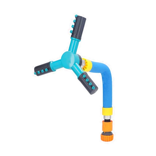 CHICIRIS Trampoline Water Sprinkler, 360 Degree Automatic Rotating Outdoor Water Sprinklers for Kids Play Outside Fun Summer Water Park, Trampoline Waterpark Accessories Water Sprinkler for Backyard