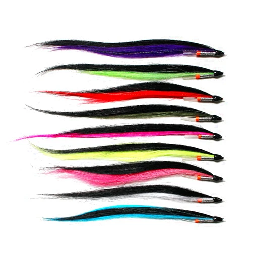 Tigofly 9 pcs/lot 9 Colors Skinny Sunray Shadow Tube Fly Set 16-20cm for Salmon Trout Steelhead Fly Fishing Flies Lures Set