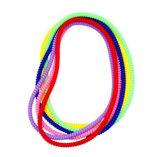 Olugu Sensory Chew Necklace for Boys and Girls, 6 Pack Stretch Chewing Necklaces for Kids with Autism ADHD SPD, Oral Motor Aids Chew Toys Reduce Fidgeting for Kids Chewer (6)