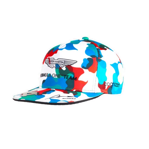 Aston Martin Formula One Team Aston Martin Cognizant F1 Fernando Alonso Special Edition Kimoa Mexico GP Hat Multicolor