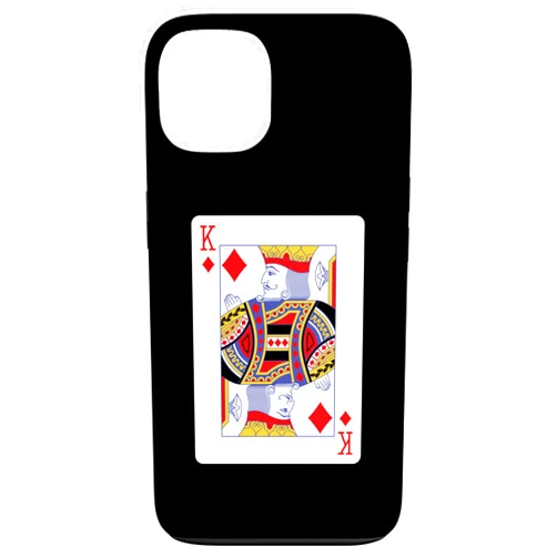 Full Deck of Playing Cards for dark colors iPhone 13 King of Diamons Playing Card Case