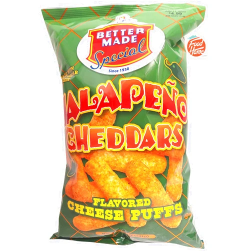 Better Made Special jalapeno cheddars flavored cheese puffs 8.5 oz Bag (pack of 1)