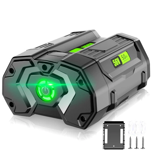 Supowill BA2800 56V 5.0Ah Replacement for EGO 56V Battery BA2800 BA1400 BA2800T BA4200 BA1400T Compatible with All EGO 56V Power Tools-New Upgraded 4X Longer Runtime and Battery Holder