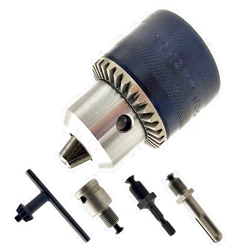 Balande 1.5-13mm Capacity Drill Chuck, 1/2”-20UNF Mount Impact Driver Bits Chuck with 3/8